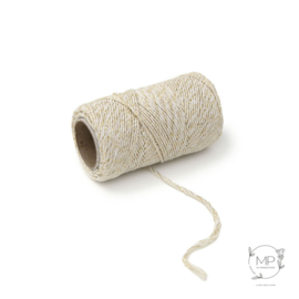 Twine Ivory/Sparkle 50 meters