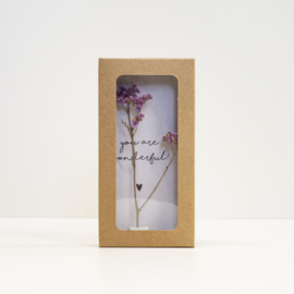 Little Box Dried Flower "You are wonderful" set van 2
