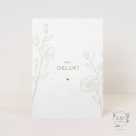 Postcard 'Veel geluk' / 5 pieces