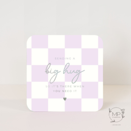 Postcard Sending a big hug so it’s there when you need it / 5 pieces