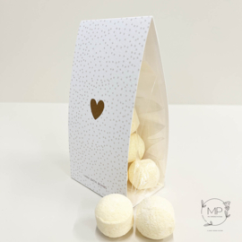 Bath bombs heart | 2 pieces