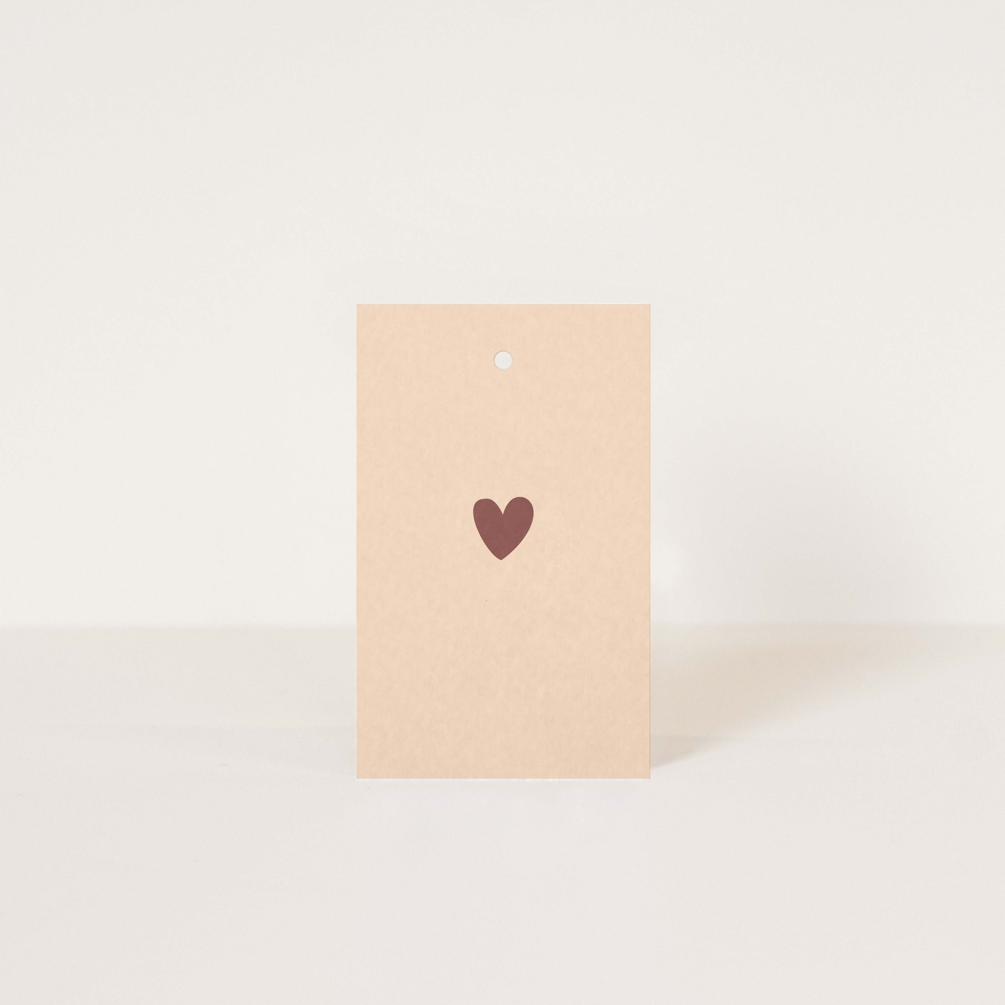 Label Heart neutral / 5 pieces