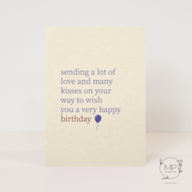 Postcard Birthday / 5 pieces