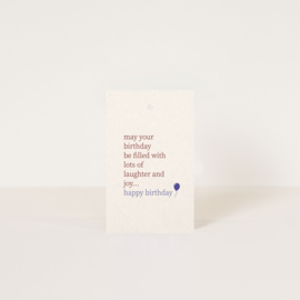 Label happy birthday / 5 pieces