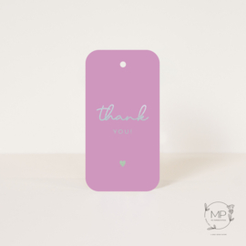 Label Thank you / set van 5