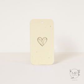 Label Heart / set van 5