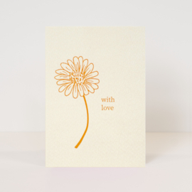 Postcard ‘with love’ / 5 pieces