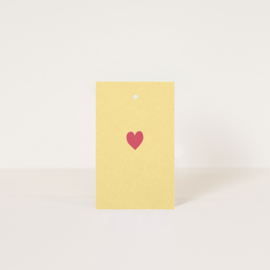 Label Heart / 5 pieces