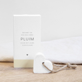 Little giftbox Dikke pluim voor het leuke schooljaar / 4 pieces