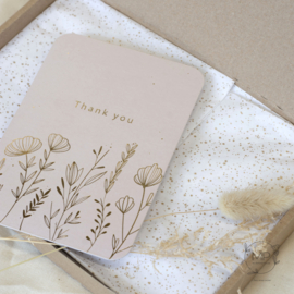 Postcard ‘Thank you' / 5 pieces