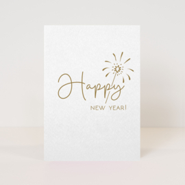 Postcard Happy New Year / 5 pieces