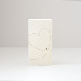 Light in a box Stippel hartje / 4 pieces