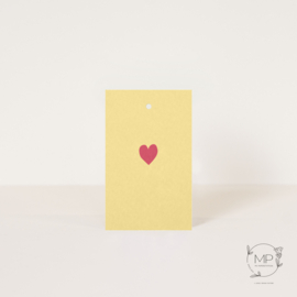 Label Heart / 5 pieces