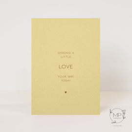 Postcard 'Sending a little love your way today' / 5 pieces