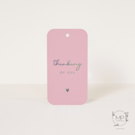 Label Thinking of you / set van 5