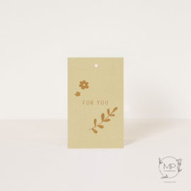 Label heart for you / 5 pieces