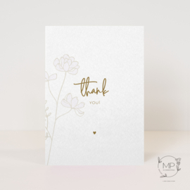 Postcard 'Thank you' / 5 pieces