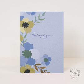 Postcard 'thinking of you' / 5 pieces