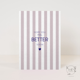 Postcard Hope you feel better soon! / 5 pieces