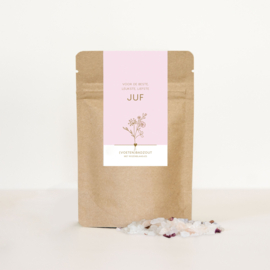 Salt Voor de beste, leukste, liefste juf | 4 stuks