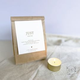 Waxinelichtjes Just for you | 2 pieces