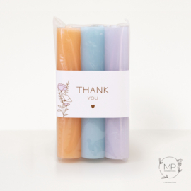 Candles 'Thank you' bright