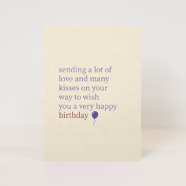 Postcard Birthday / 5 pieces