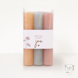 Candles 'Speciaal voor jou' bright