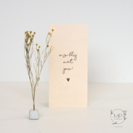Little Box Dried Flower "O zo blij met jou" set van 2