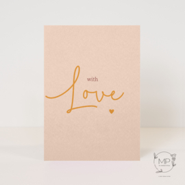 Postcard With love / 5 pieces