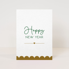 Postcard Happy New Year / 5 pieces