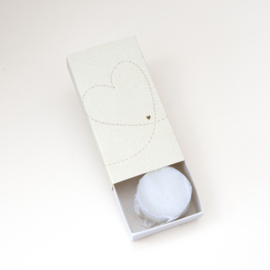 Light in a box Stippel hartje / 4 pieces