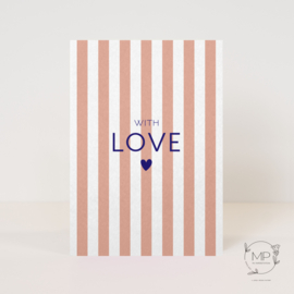 Postcard With love / 5 pieces