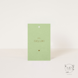 Label Veel geluk / 5 pieces