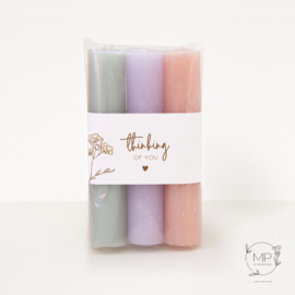 Candles 'Thinking of you' bright