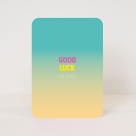 Postcard ‘good luck to you!’ / 5 pieces