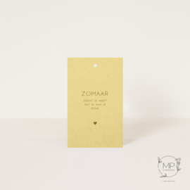 Label Zomaar, zodat je weet dat ik aan je denk / 5 pieces