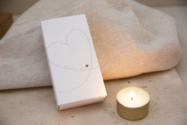 Light in a box Stippel hartje / 4 pieces