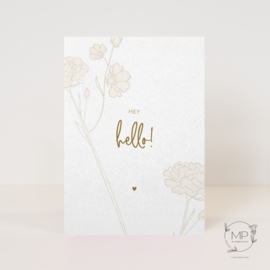 Postcard ‘Hey hello’ / 5 pieces