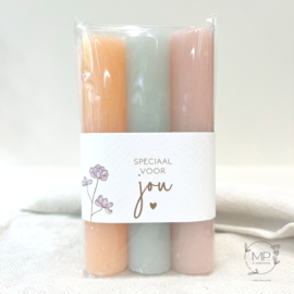 Candles 'Speciaal voor jou' bright