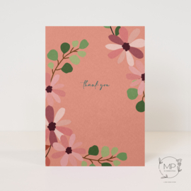 Postcard 'thank you' / 5 pieces