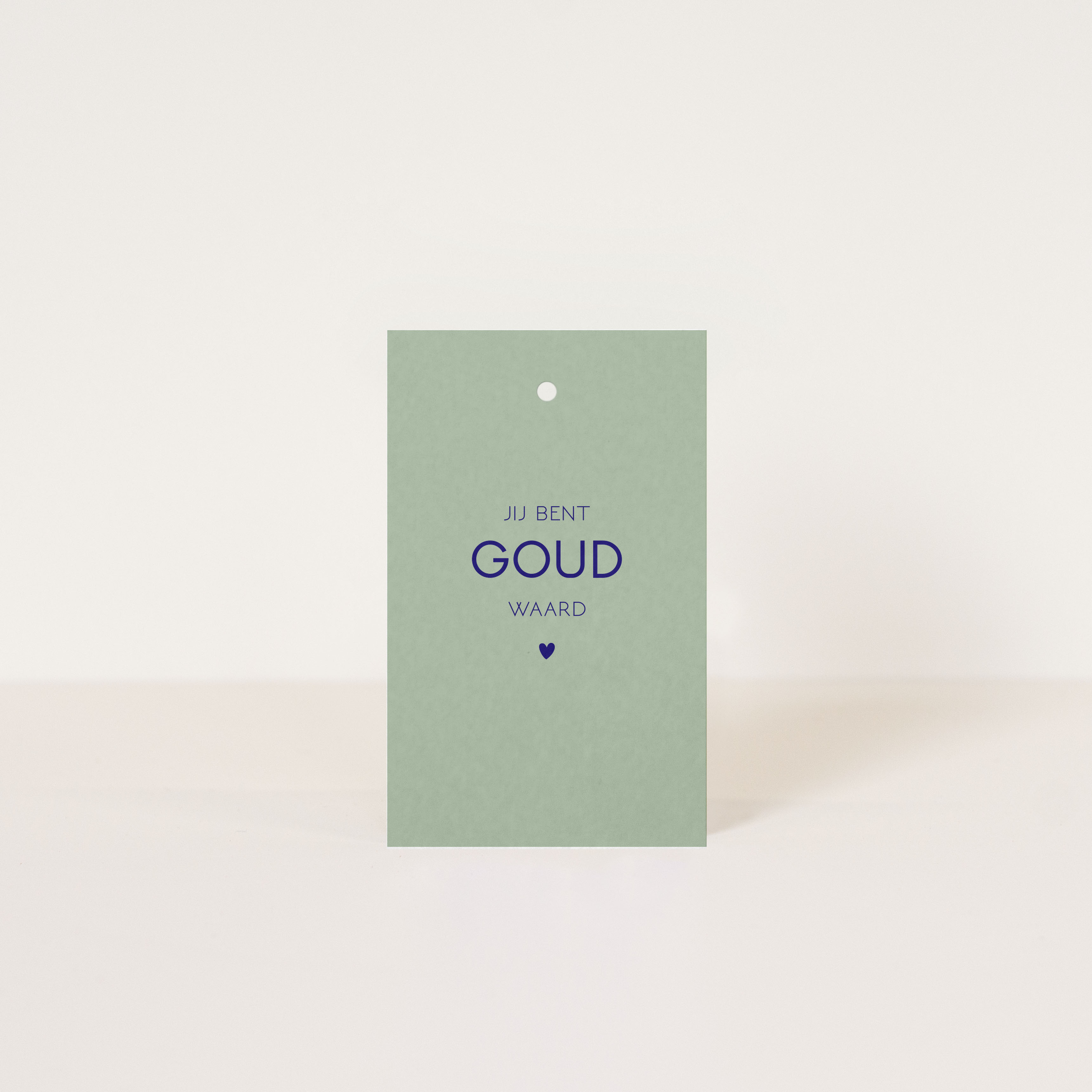 Label Jij bent goud waard  / 5 pieces