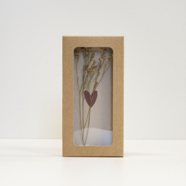 Little Box Dried Flower "Heart" set van 2
