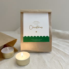Waxinelichtjes Wishing you a cozy little Christmas | 2 pieces