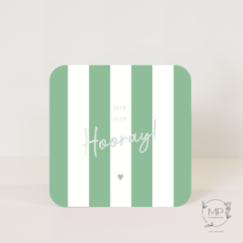 Postcard Hip hip hooray! / 5 pieces