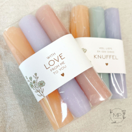 Candles 'With love' bright