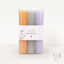 Candles 'Dikke knuffel' bright