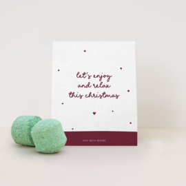 Bath bombs mini Let’s enjoy and relax this Christmas | 3 pieces
