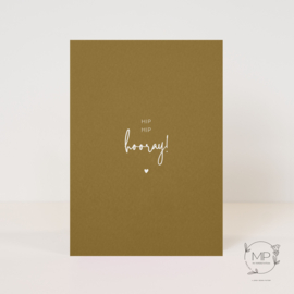 Postcard 'Hip hip hooray' / 5 pieces