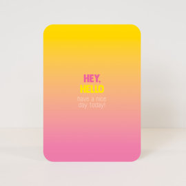 Postcard ‘Hey Hallo’ / 5 pieces